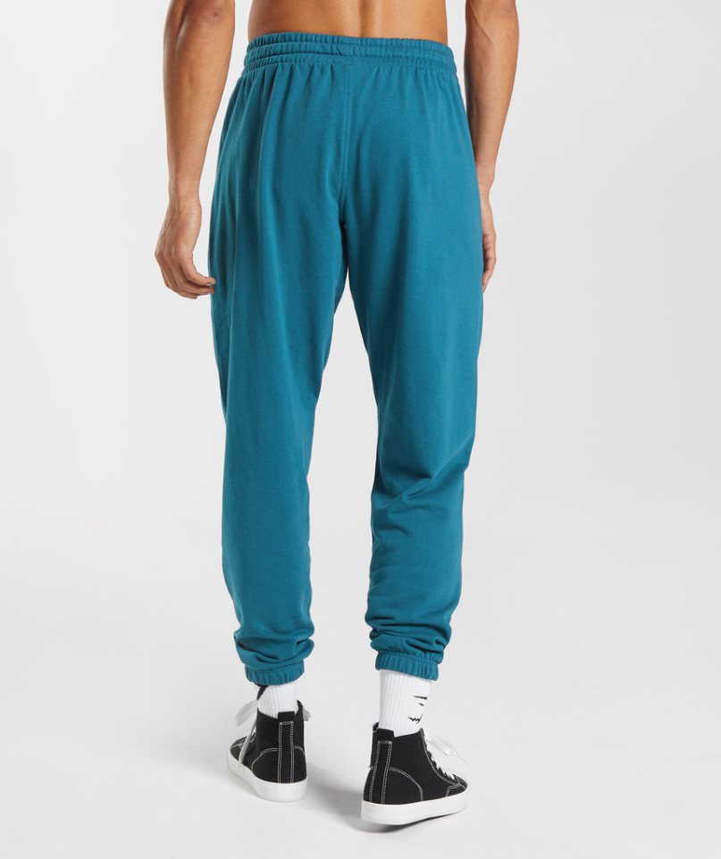 Men's Gymshark Essential Oversized Jogger Blue | CA 351AD6